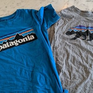 Gently used boys Patagonia t-shirts